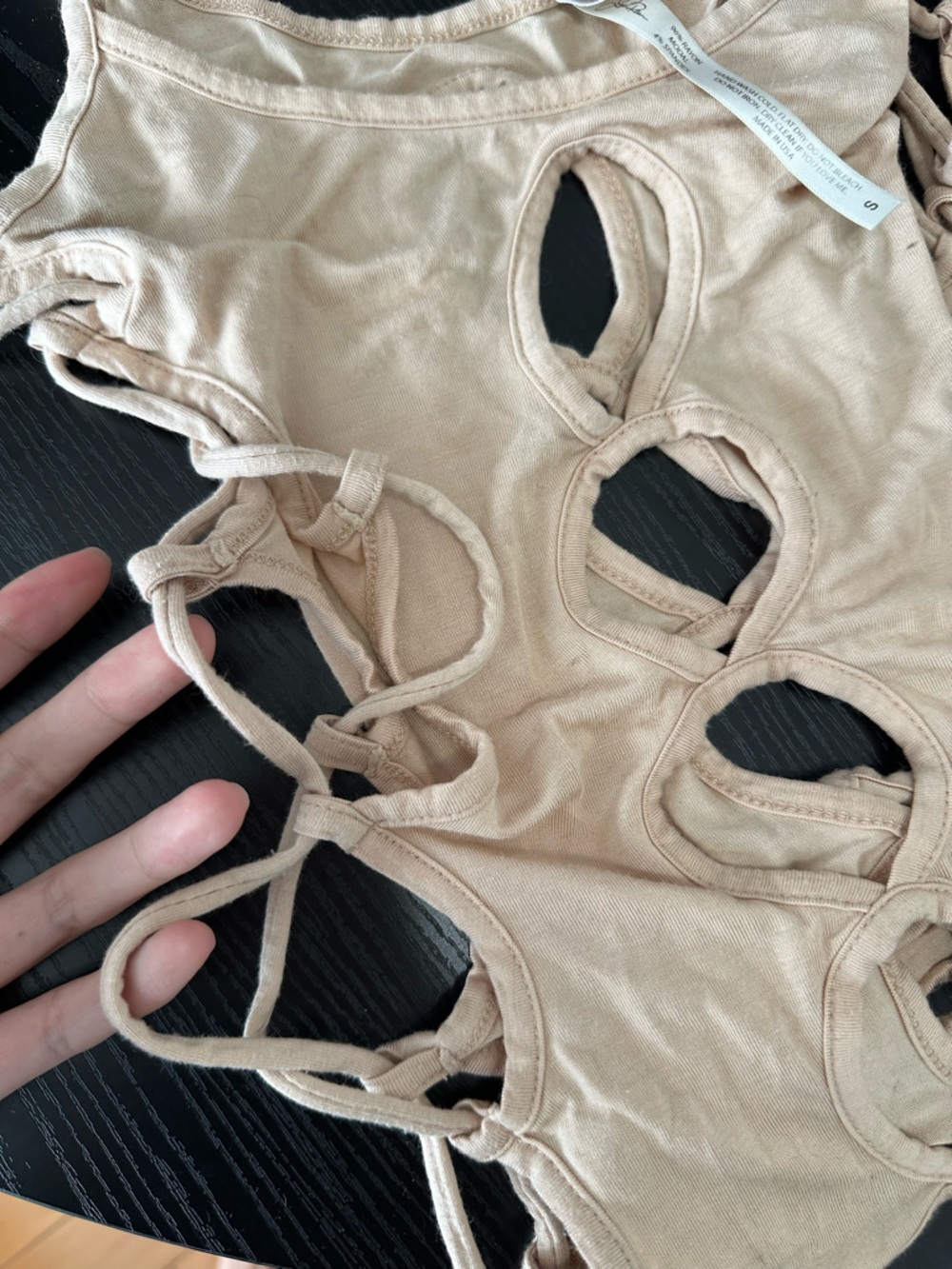 Laina Rauma Women's Tan Lingerie Bodysuit - Picture 5 of 5